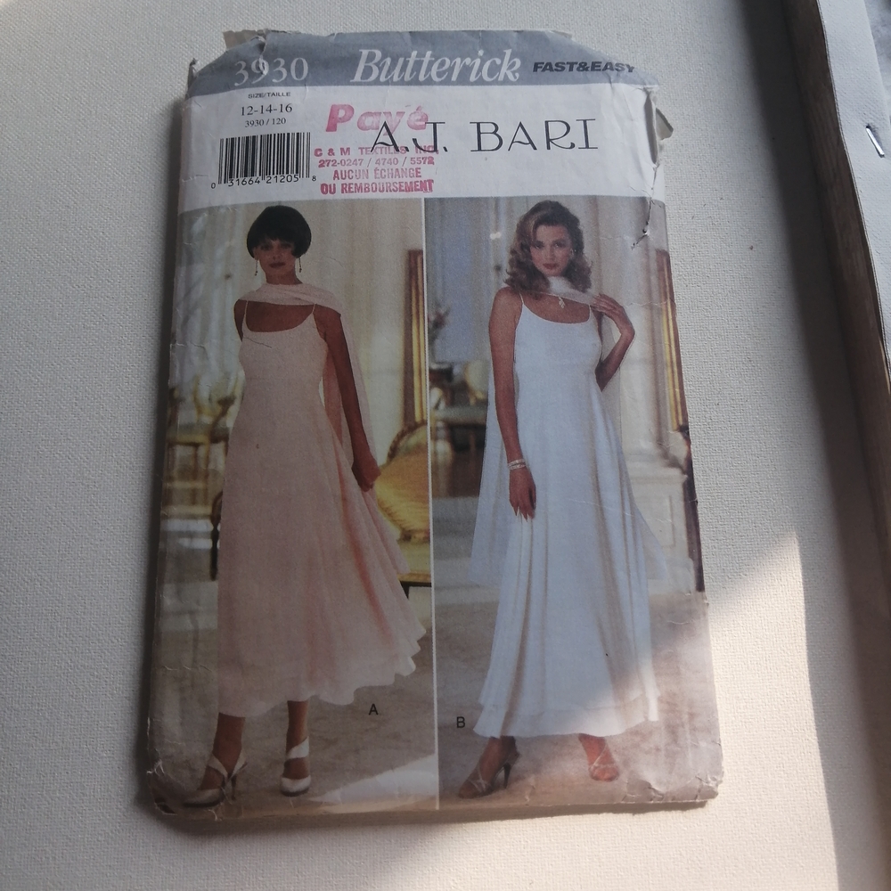 Butterick Misses' Dress and Stole Pattern